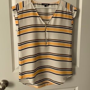 Striped silk Express blouse